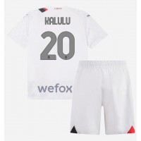 Dres AC Milan Pierre Kalulu #20 Gostujuci za djecu 2023-24 Kratak Rukav (+ kratke hlače)